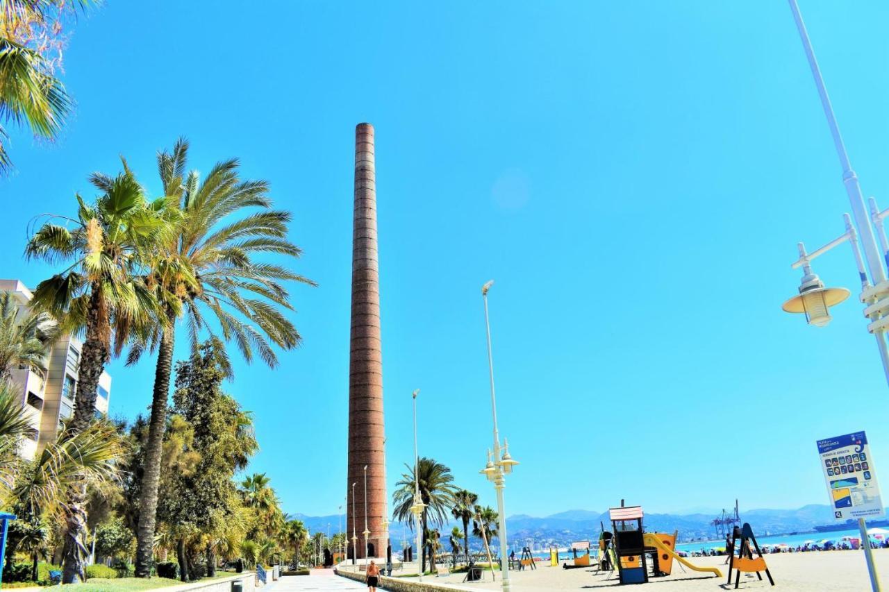 Precioso Apartamento A 5 Minutos Andando De La Playa Málaga Exteriör bild