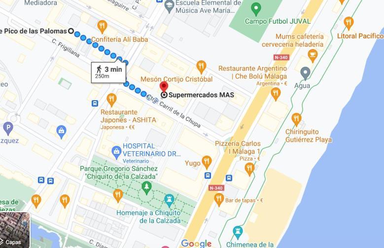 Precioso Apartamento A 5 Minutos Andando De La Playa Málaga Exteriör bild